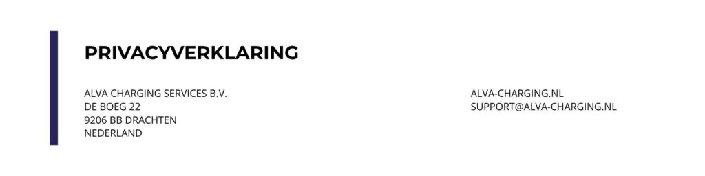 privacyverklaring alva charging